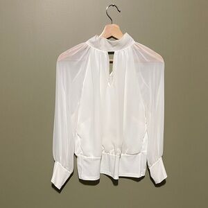Chic White Women's Blouse